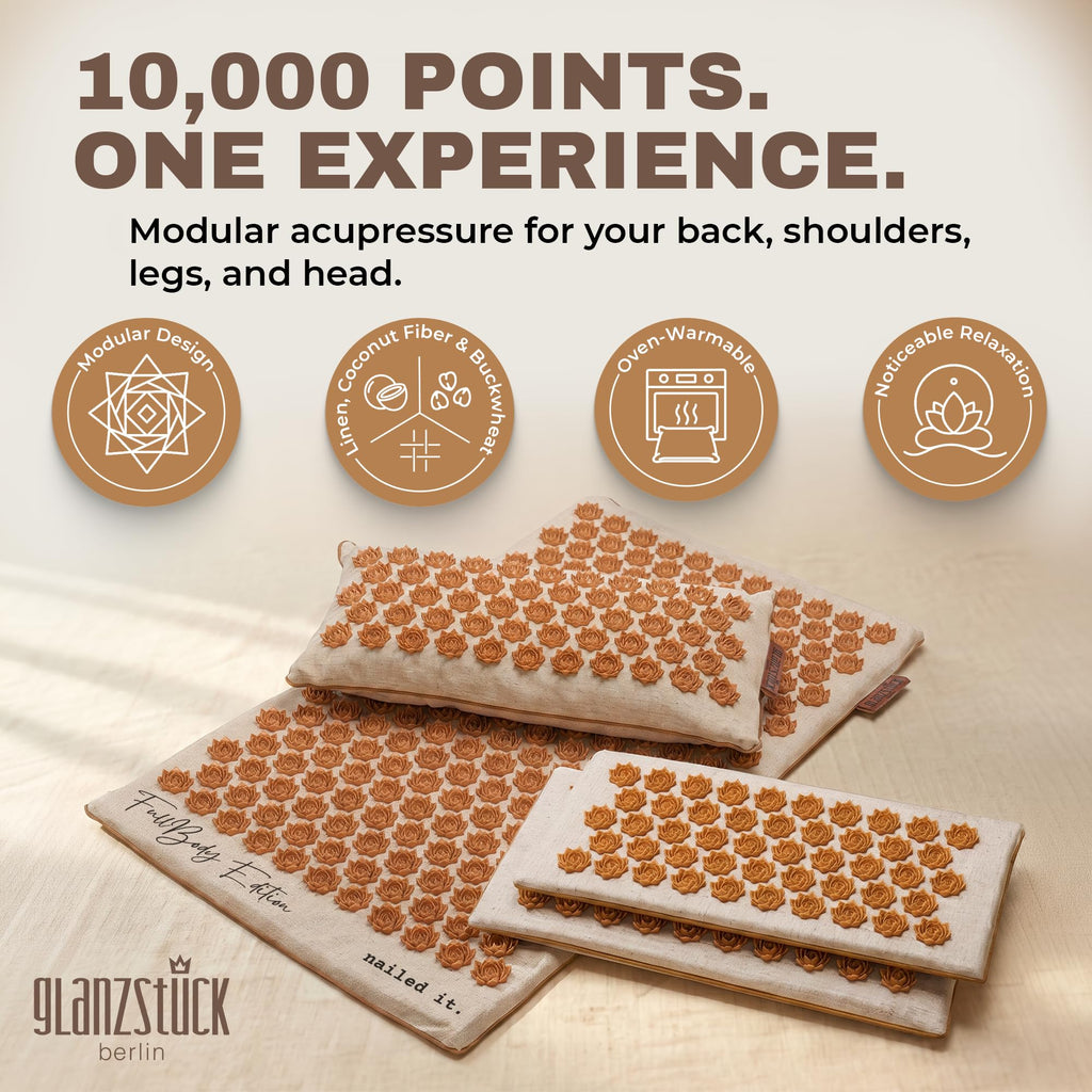 XXL Acupressure Mat Set with Pillow & Carry Bag S34795