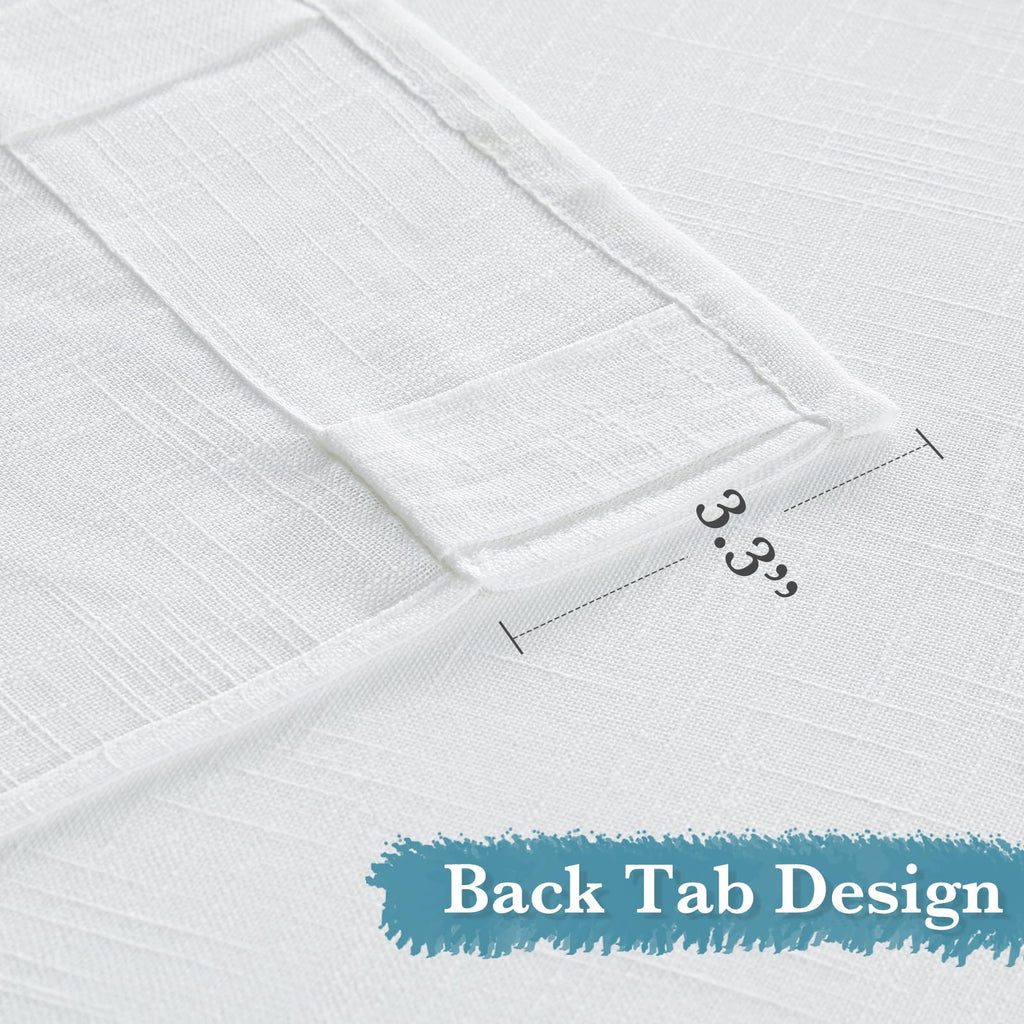 White Sheer Curtains W52 x L95 B820