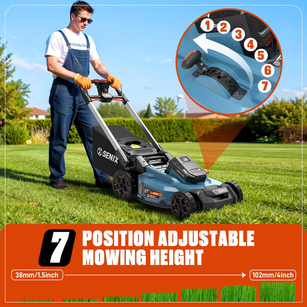 60 Volt Max 21-Inch Cordless Push Lawn Mower C401439