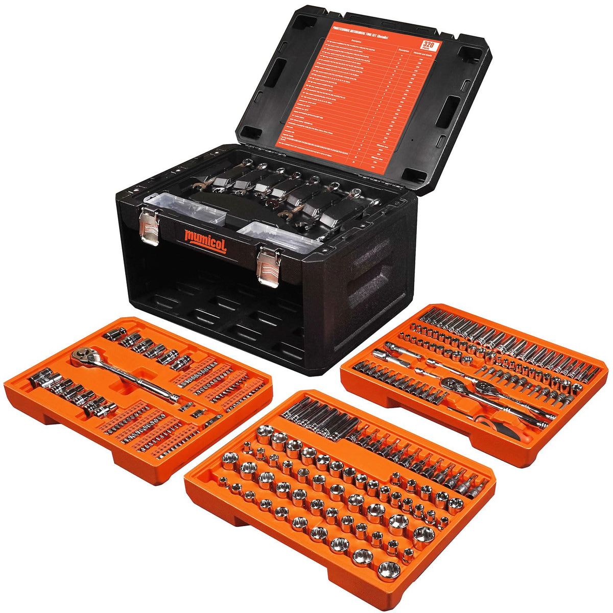 320-Pcs Mechanic Tool Set with 72-Tooth Ratchet Z8011