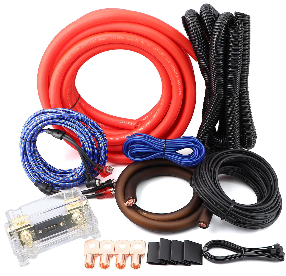 0 Gauge OFC Amp Wiring Kit O67160