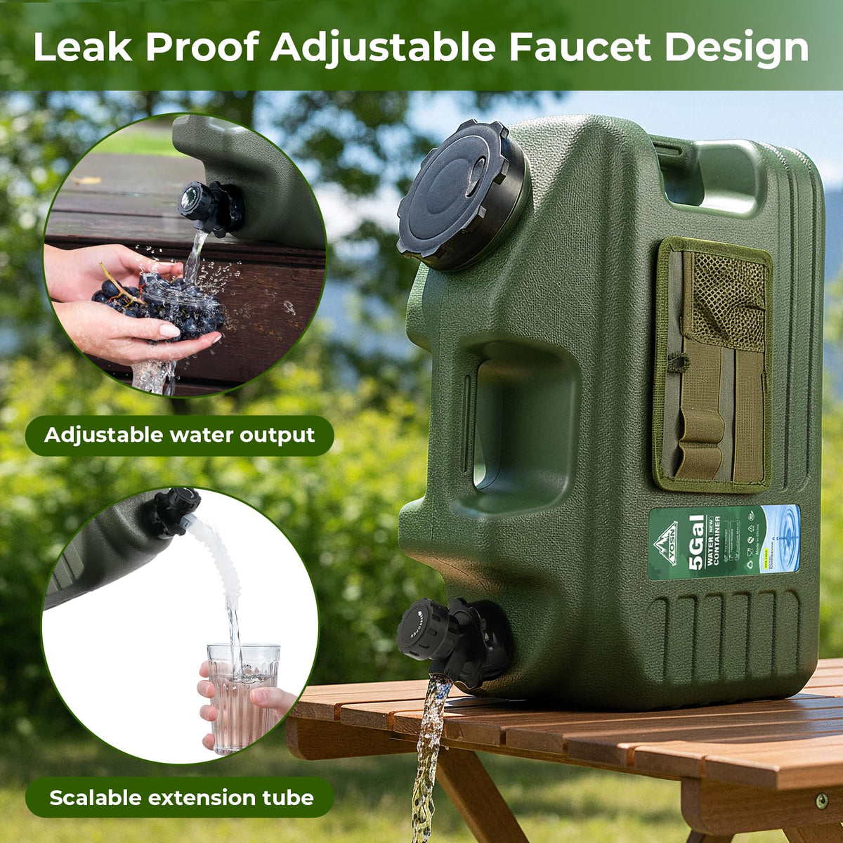 5 Gallon BPA Free Water Jug with Spigot H59992
