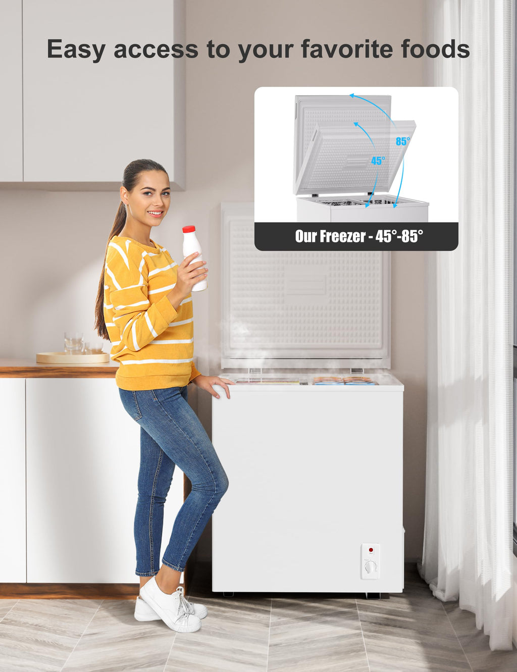 3.5 Cu. Ft White Chest Freezer J63983