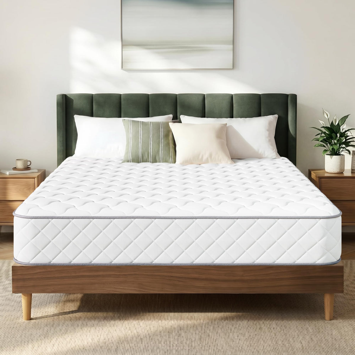 Full Size 8 Inch Hybrid Cooling Mattress W752