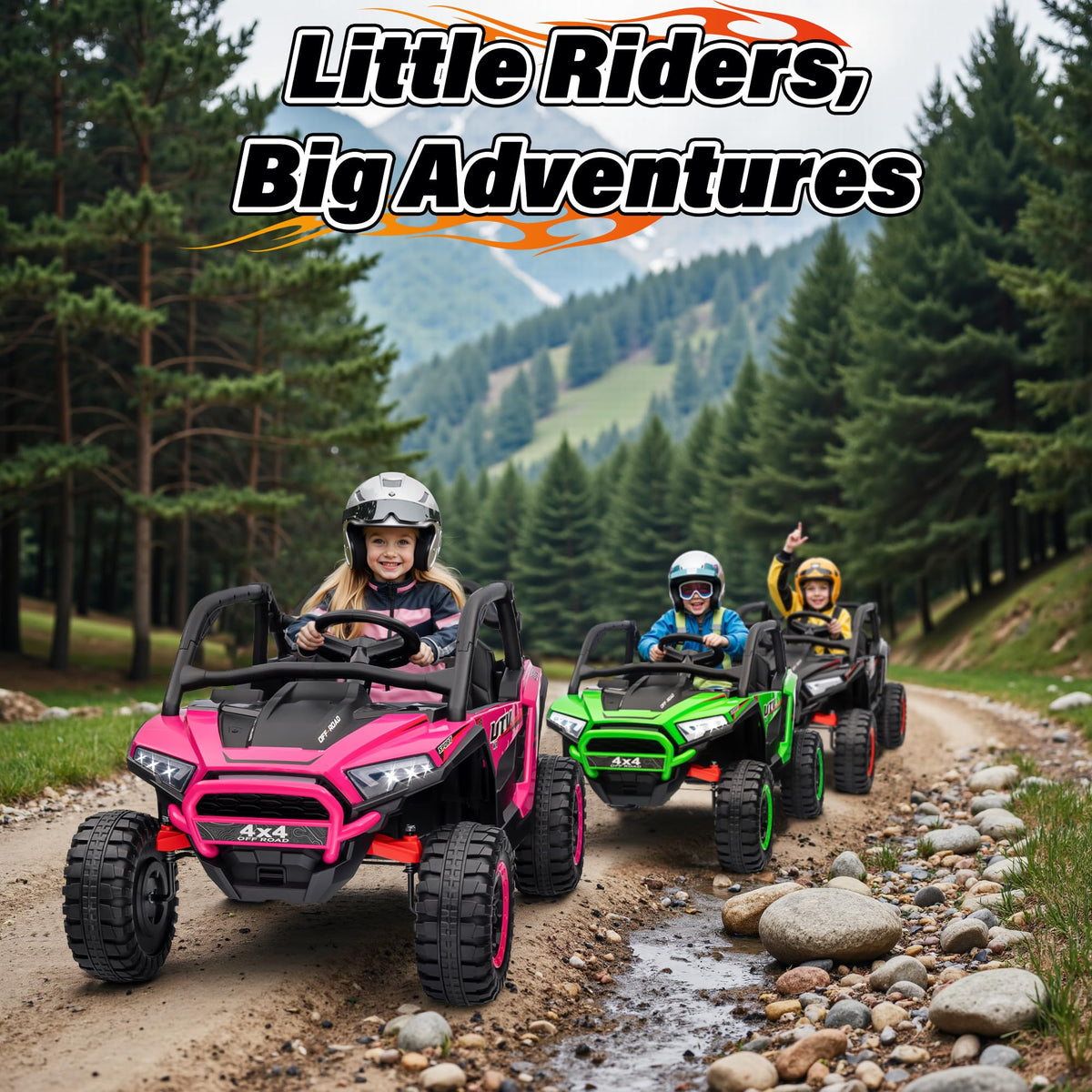 24V 2 Seater 4X4 Off-Road UTV Ride on Car V556065