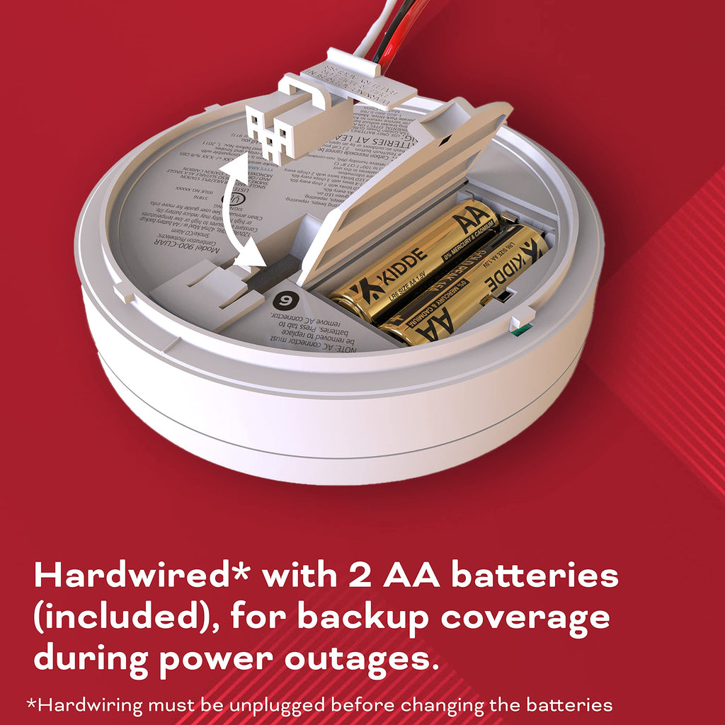Hardwired Smoke & Carbon Monoxide Detector with Battery Backup, 2 Count Y461767