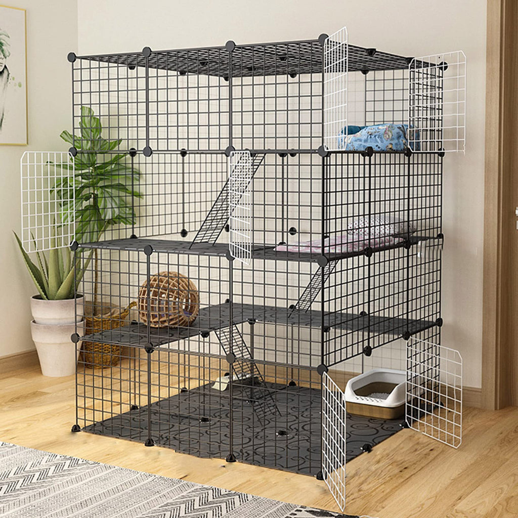 Metal Wire Small Animal Cage 111 * 111 * 146cm Q4266