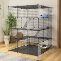 Metal Wire Small Animal Cage 111 * 111 * 146cm Q4266