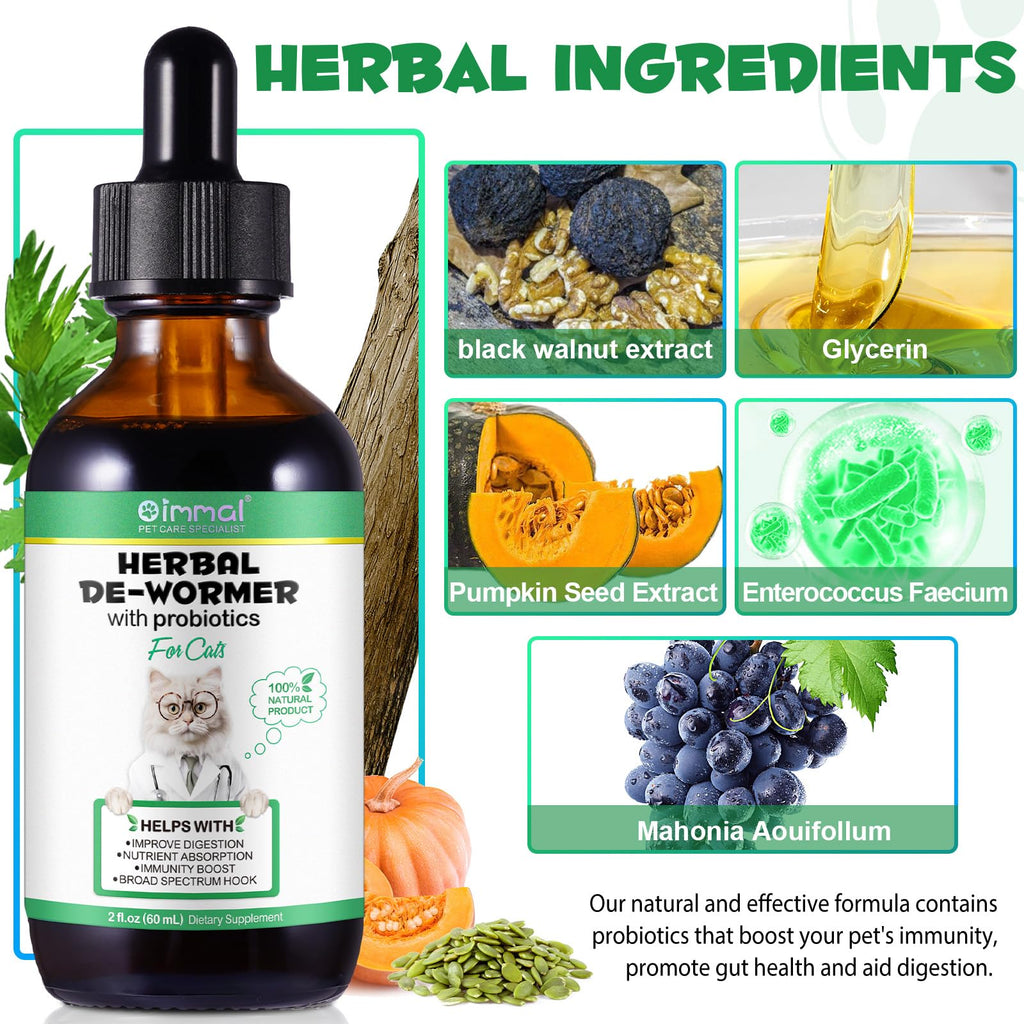 Herbal Cat Supplement Drops with Probiotic 60ml A86095