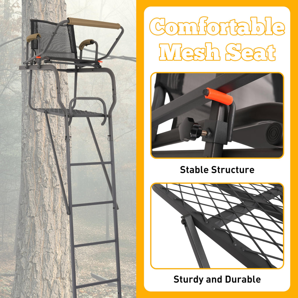 Ladder Tree Stand with Mesh Seat N835