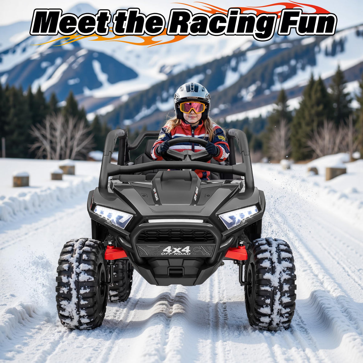 24V 2 Seater 4X4 Off-Road UTV Ride on Car V556065