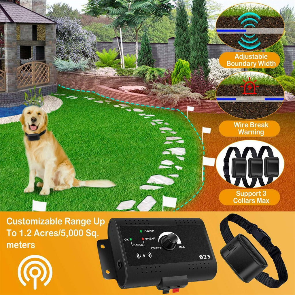 Wireless Dog Fence 1.2 Acre Waterproof Collar C6180