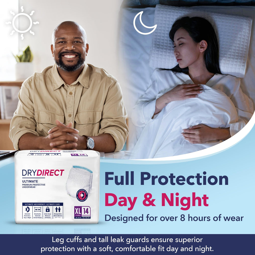 XX-Large Disposable Adult Diapers, Pack of 12 Q836