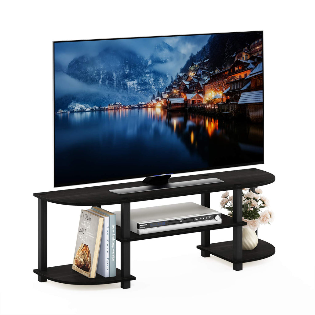 Espresso/Black TV Entertainment Center K797