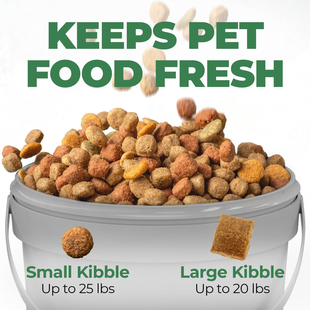 Airtight Pet Food Storage Container 25 lbs Grey E791