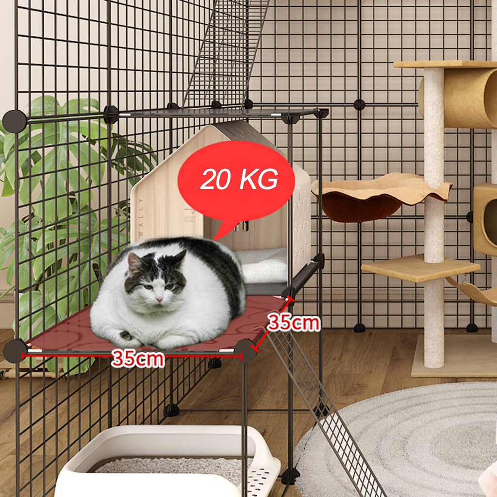 Metal Wire Small Animal Cage 111 * 111 * 146cm Q4266