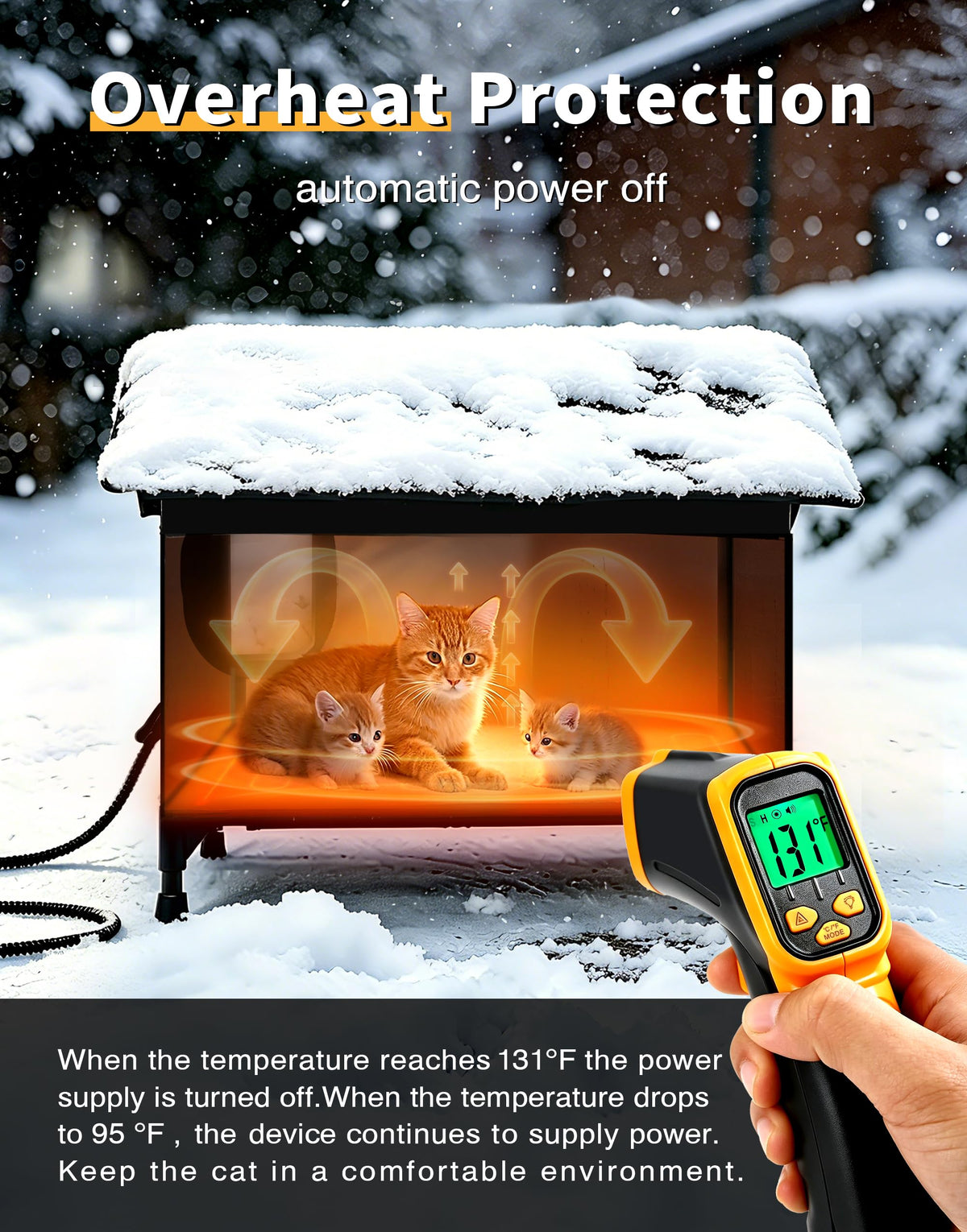 Heated Outdoor Cat House F1037