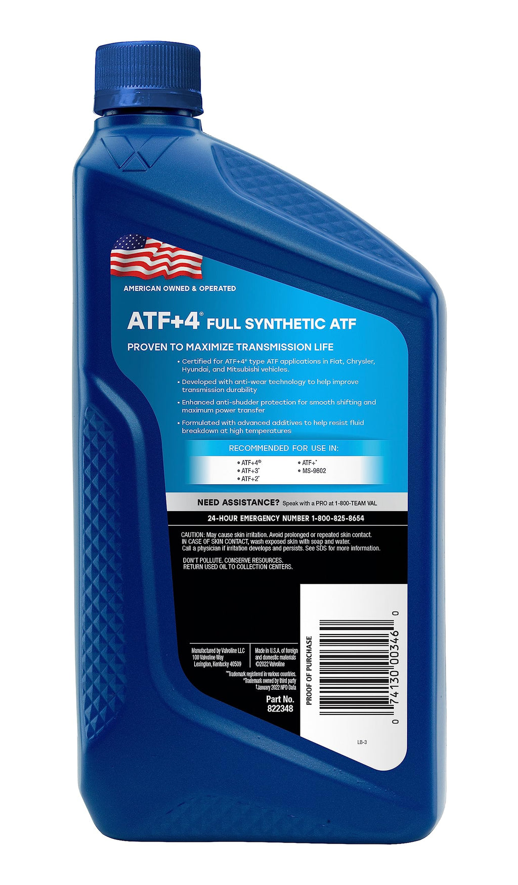 Full Synthetic Automatic Transmission Fluid 1 Quart W8070