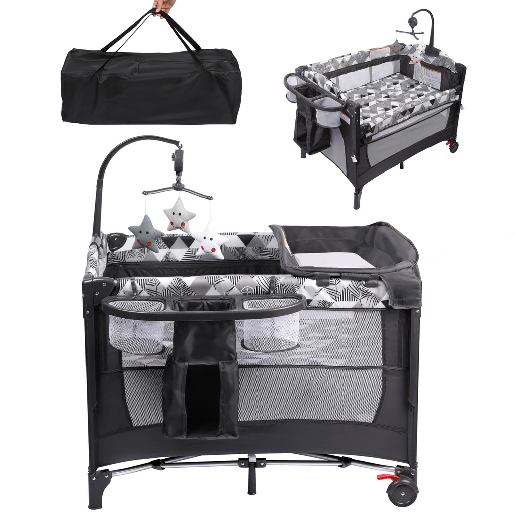 5-in-1 Pack and Play with Changing Table and Bassinet V29423