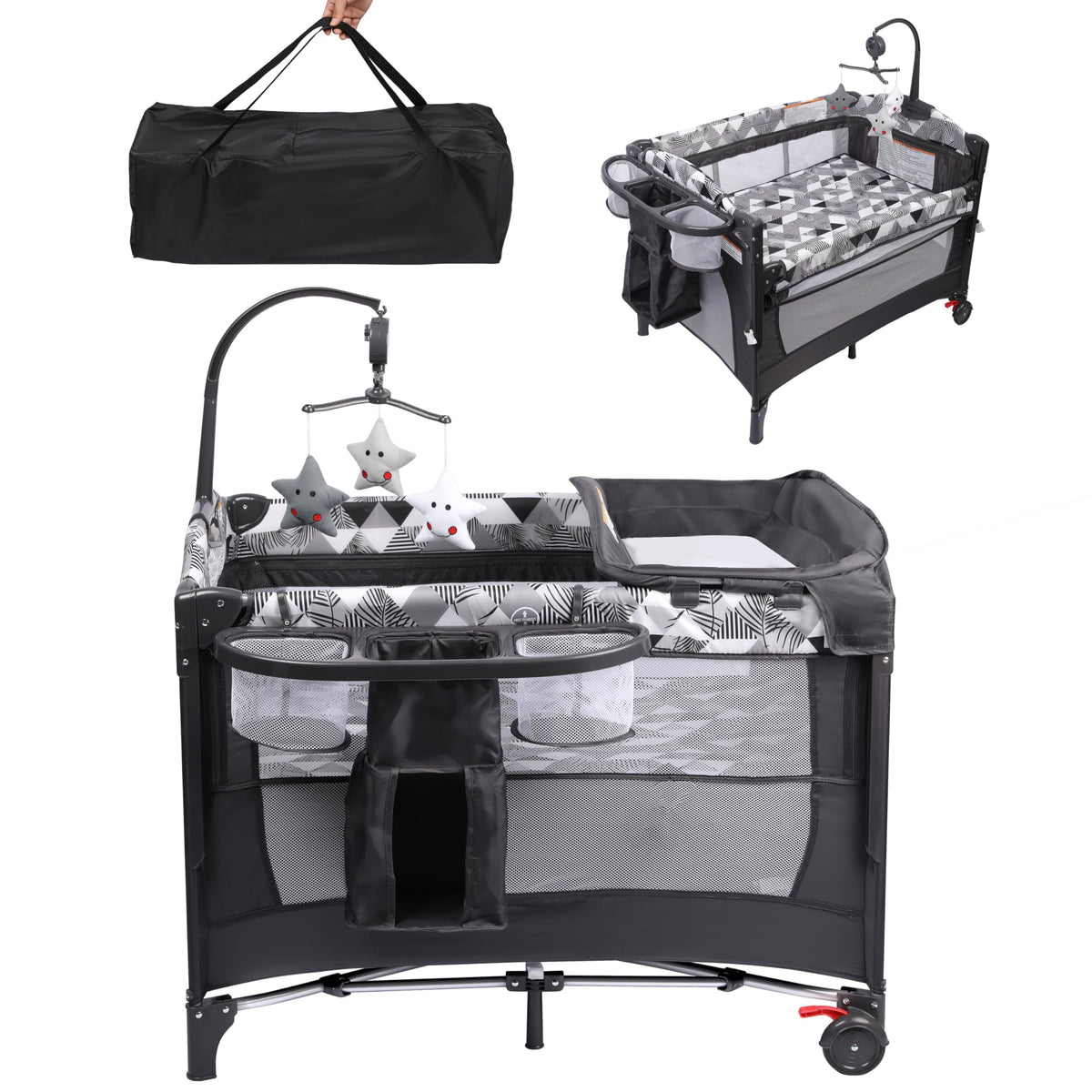 5-in-1 Pack and Play with Changing Table and Bassinet V29423