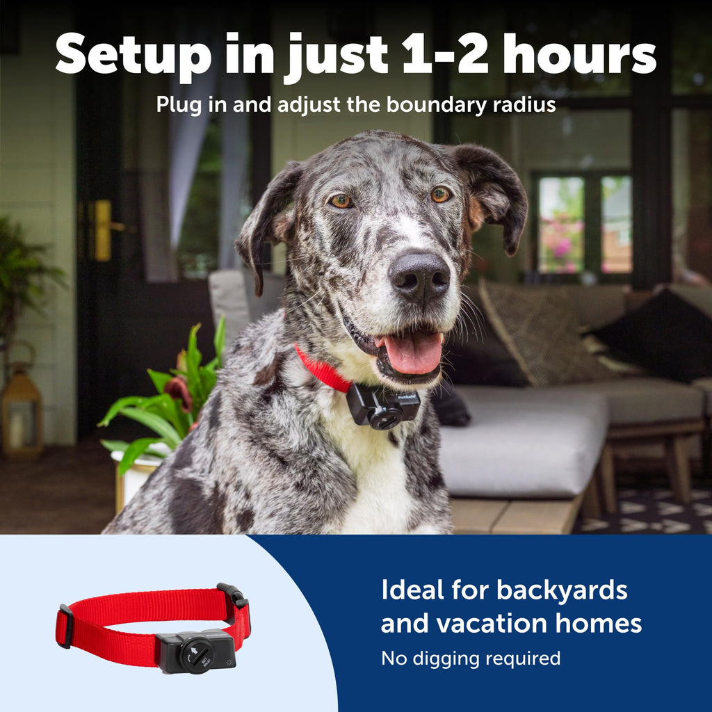 Wireless Pet Containment System, 2 Dogs, Up to 1/2 Acre A328224