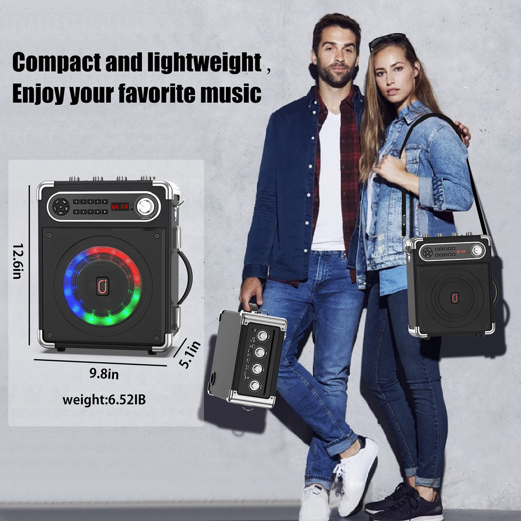 Bluetooth Speaker with Two Wireless Microphones T897827