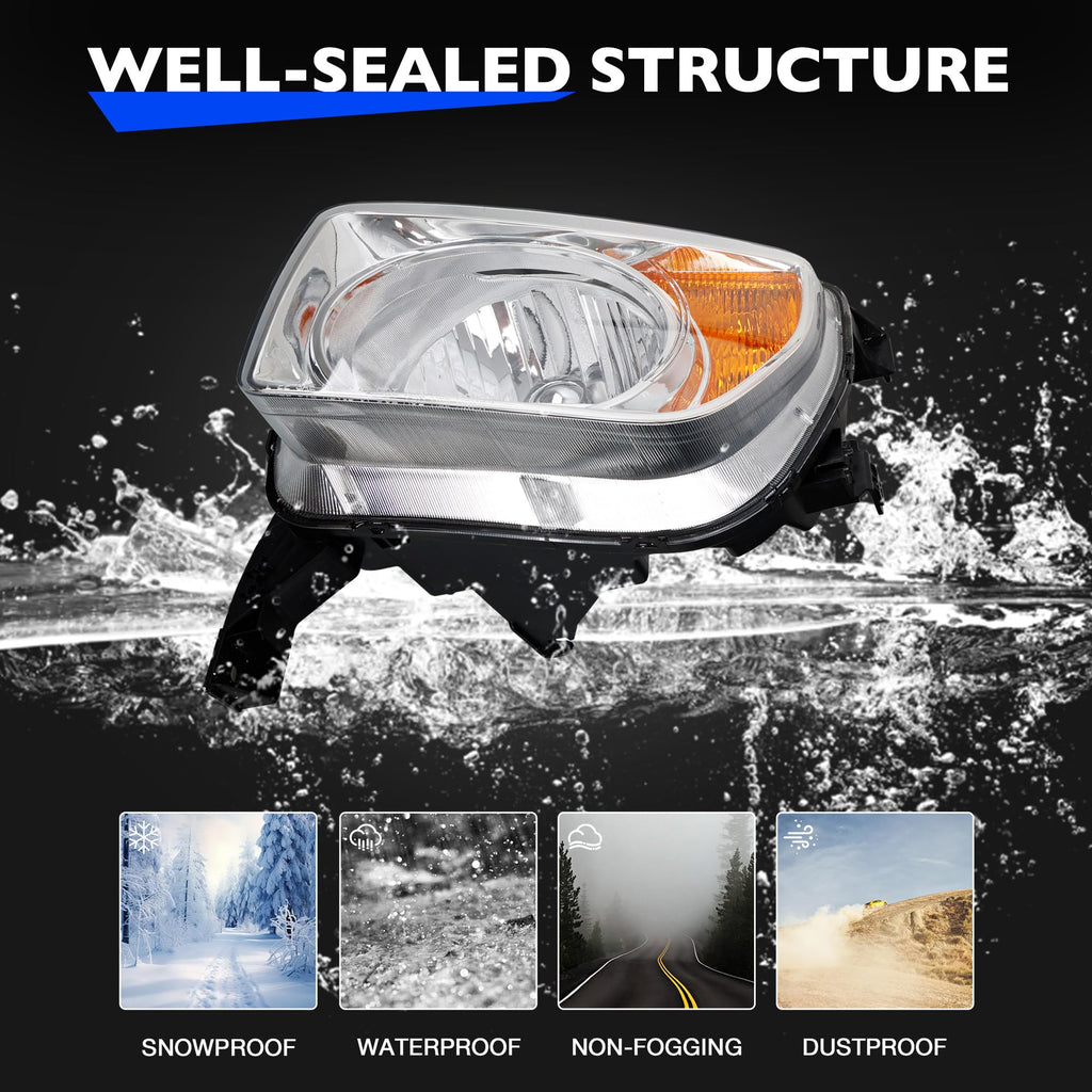 Halogen Headlight Assembly E166