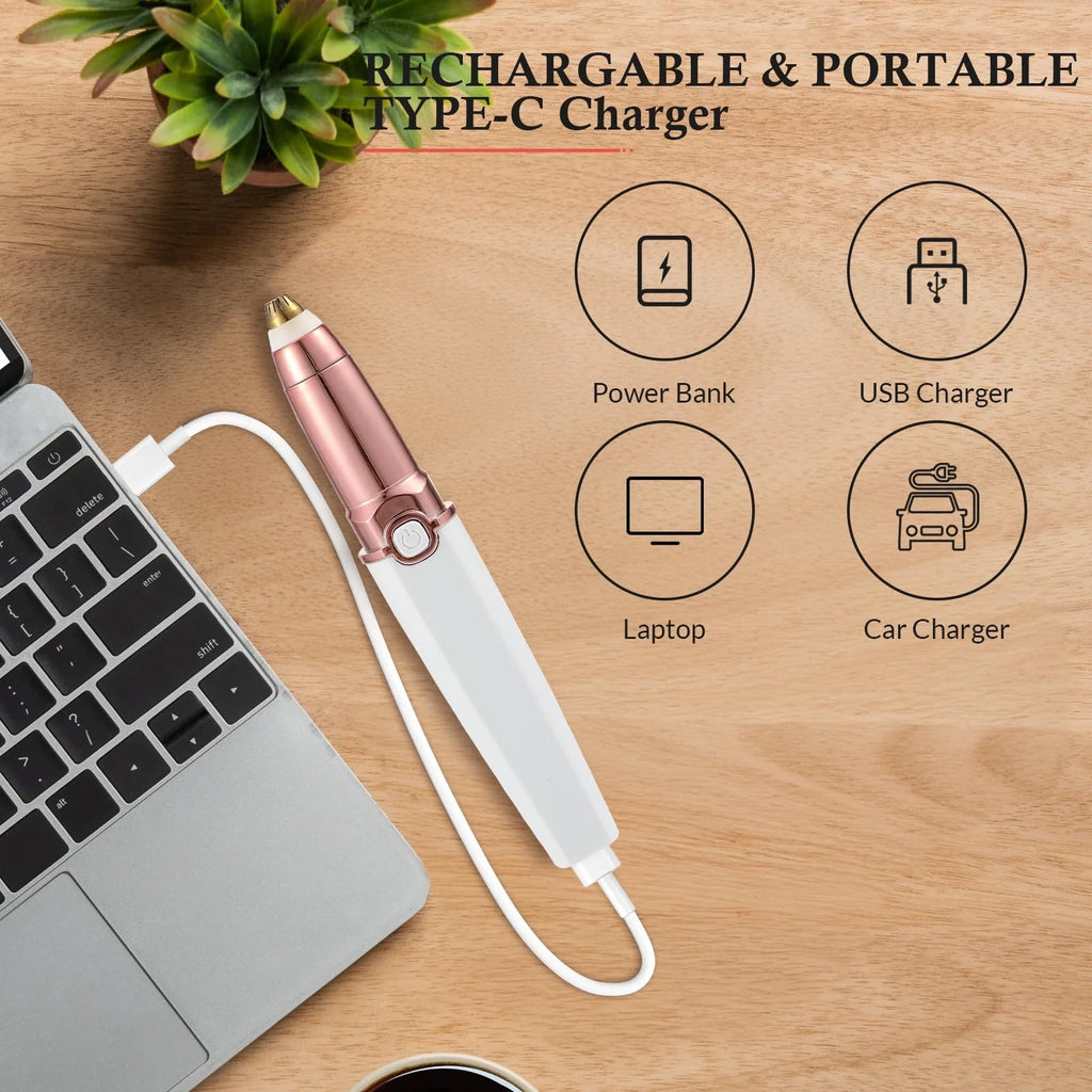2 in 1 Rechargeable Facial Hair Trimmer and Eyebrow Shaver W731505