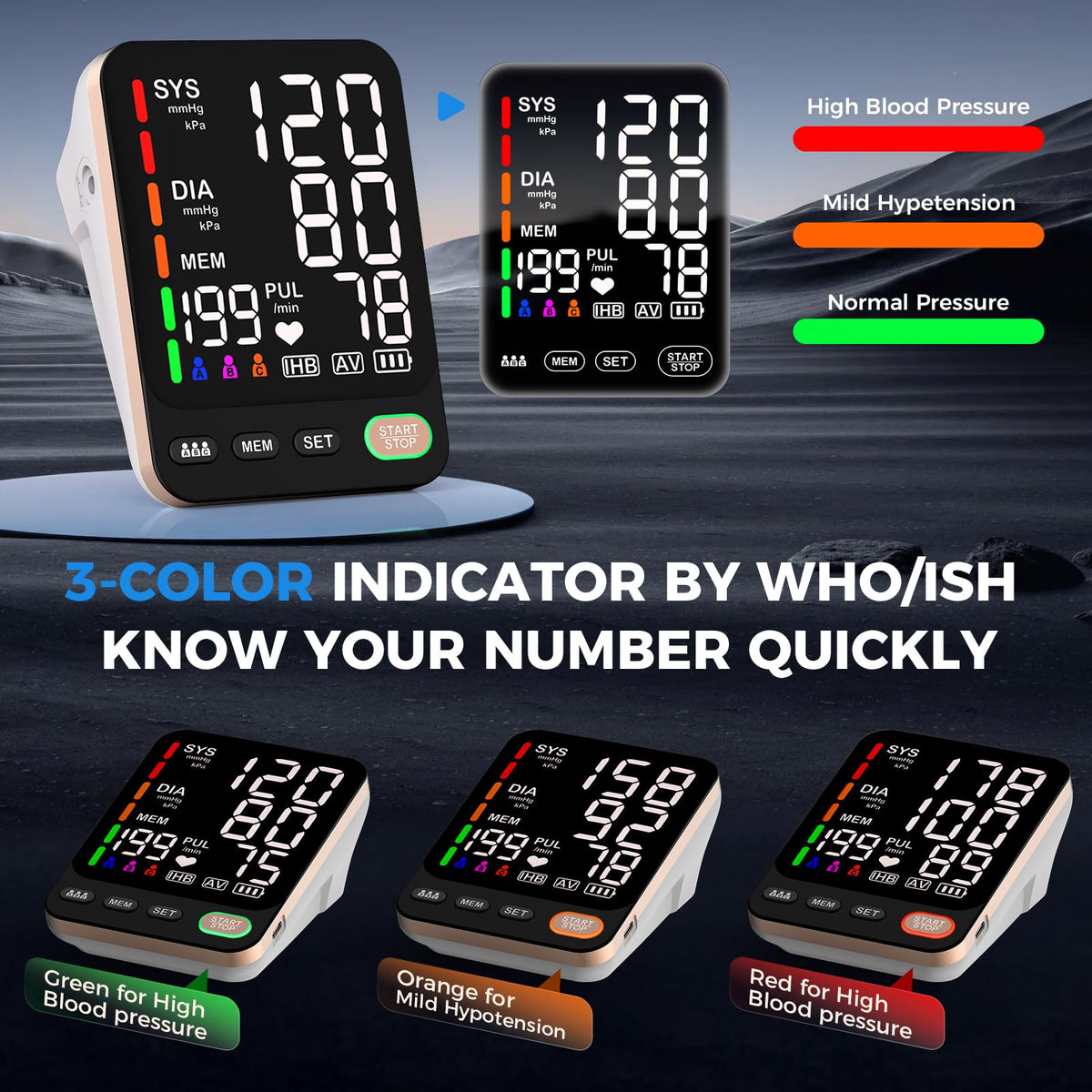 Automatic Blood Pressure Monitor & 2 Cuffs C376308