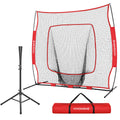 Baseball & Softball Training Net with Batting Tee, 7 x 7 ft. B394