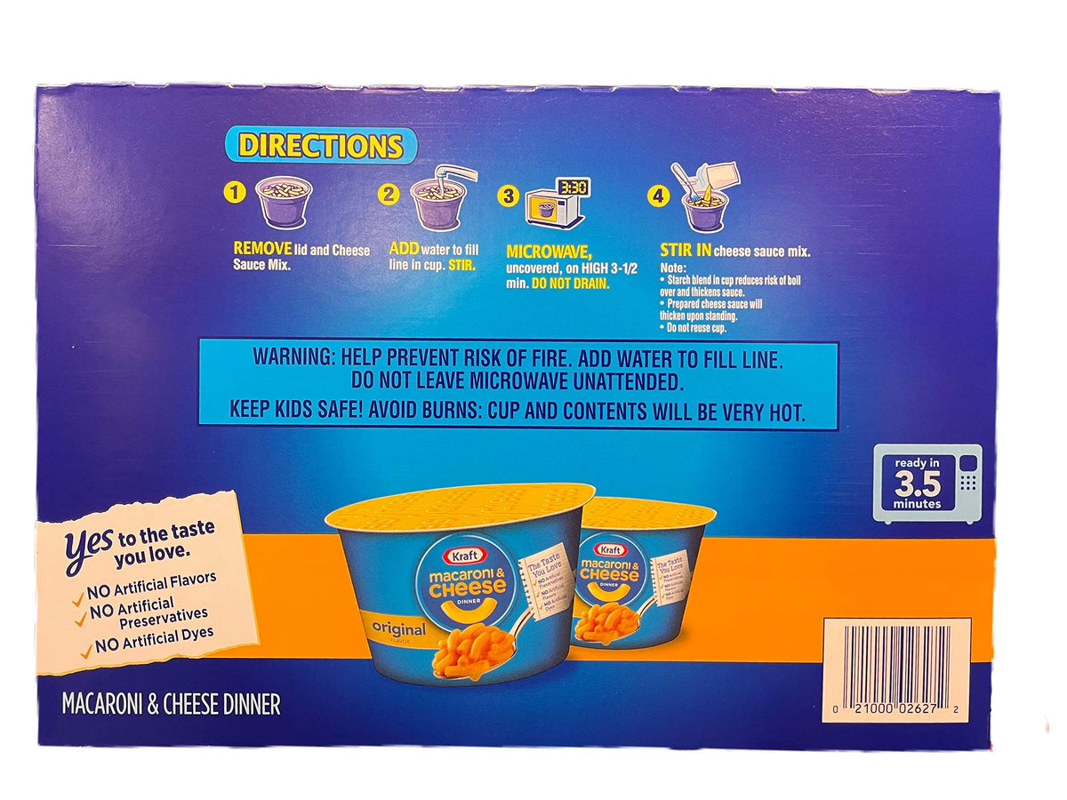 Macaroni & Cheese Dinner 12 Pack Single Serve Cups U695459