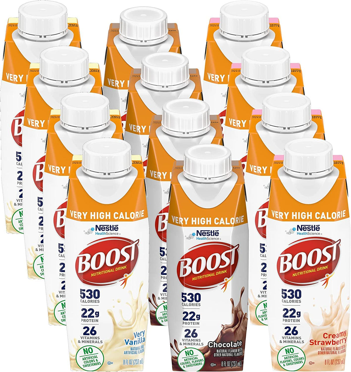 Very High Calorie Nutritional Drink Variety Pack, 12 Count P3961
