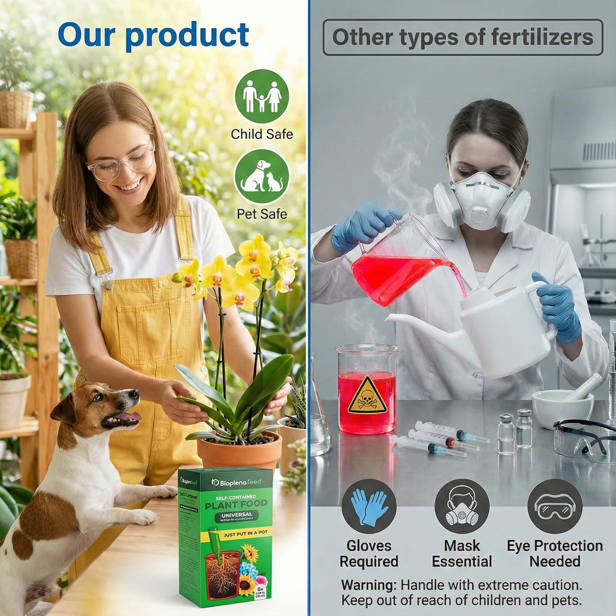 Liquid Plant Food Fertilizer 6-Pack Concentrated Nutrient Solution S190171