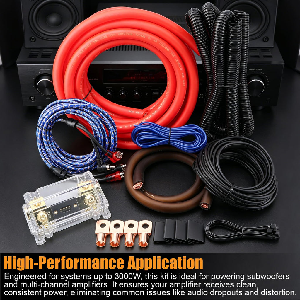 0 Gauge OFC Amp Wiring Kit O67160
