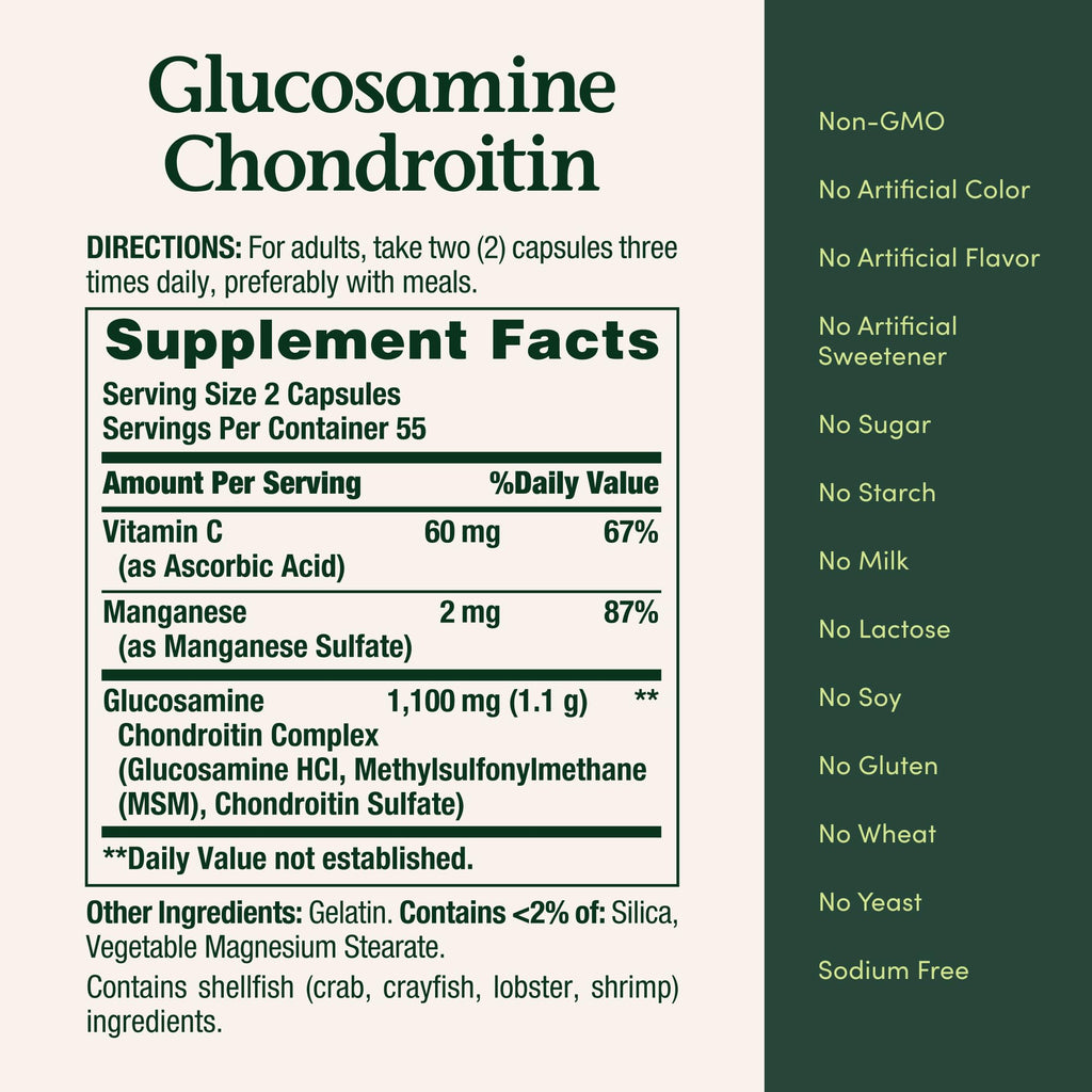Glucosamine Chondroitin Dietary Supplement W4589