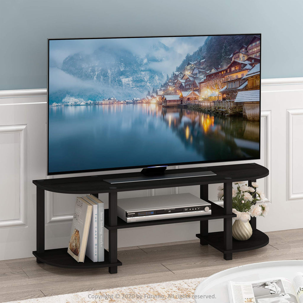 Espresso/Black TV Entertainment Center K797