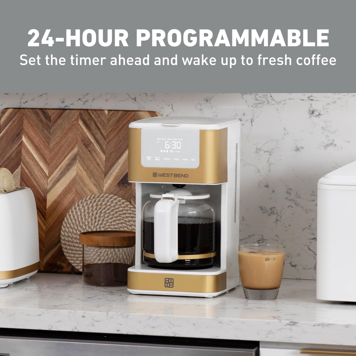 12-Cup Programmable Coffee Maker with Permanent Filter Z593162