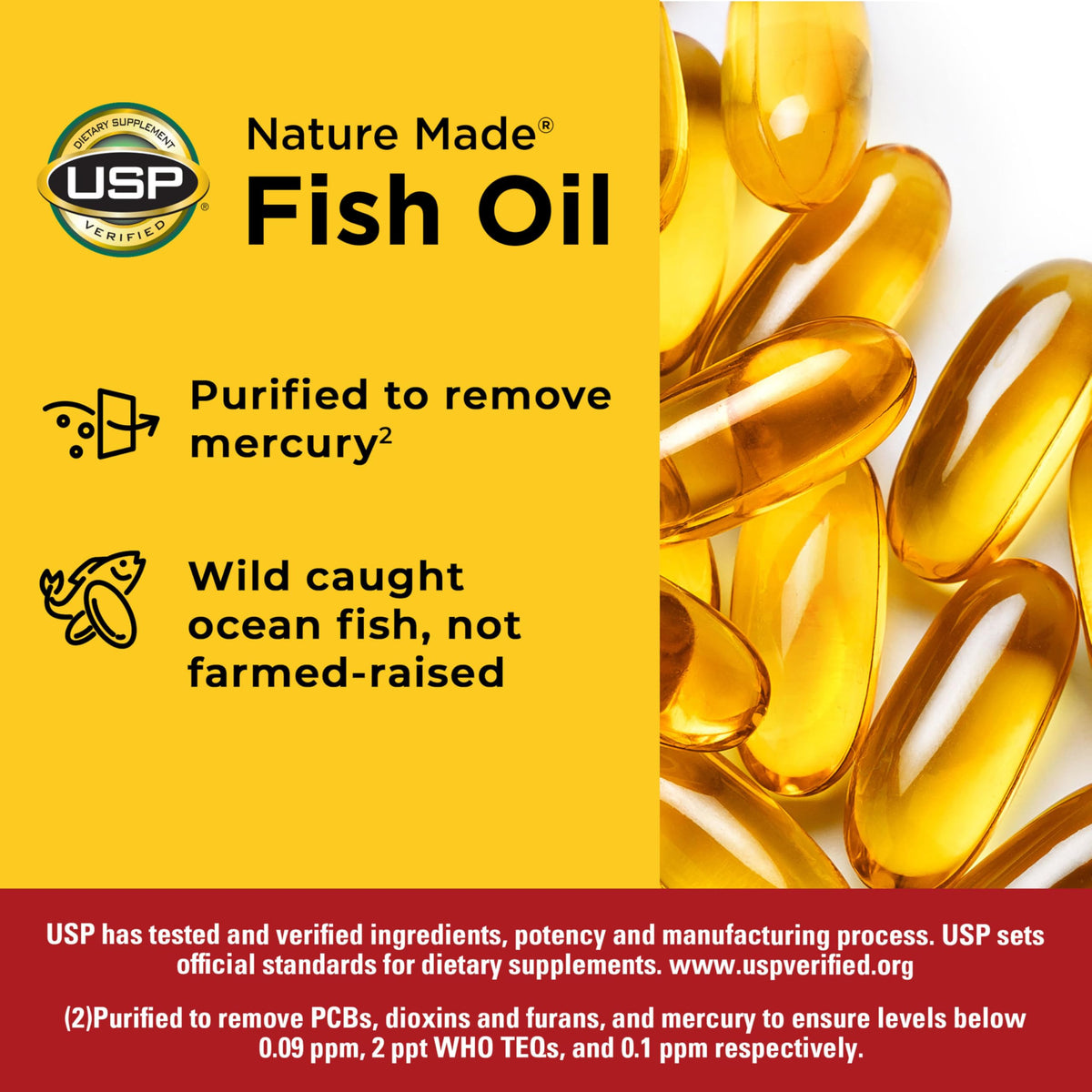 Fish Oil Omega 3 Supplements 1000mg Softgels Y49628