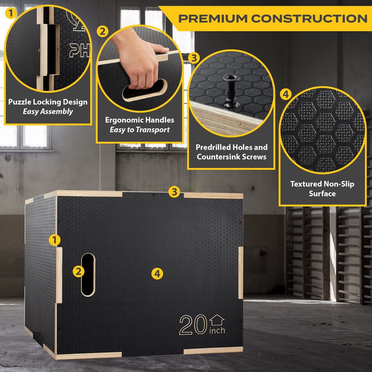 Wooden Plyo Box R4133
