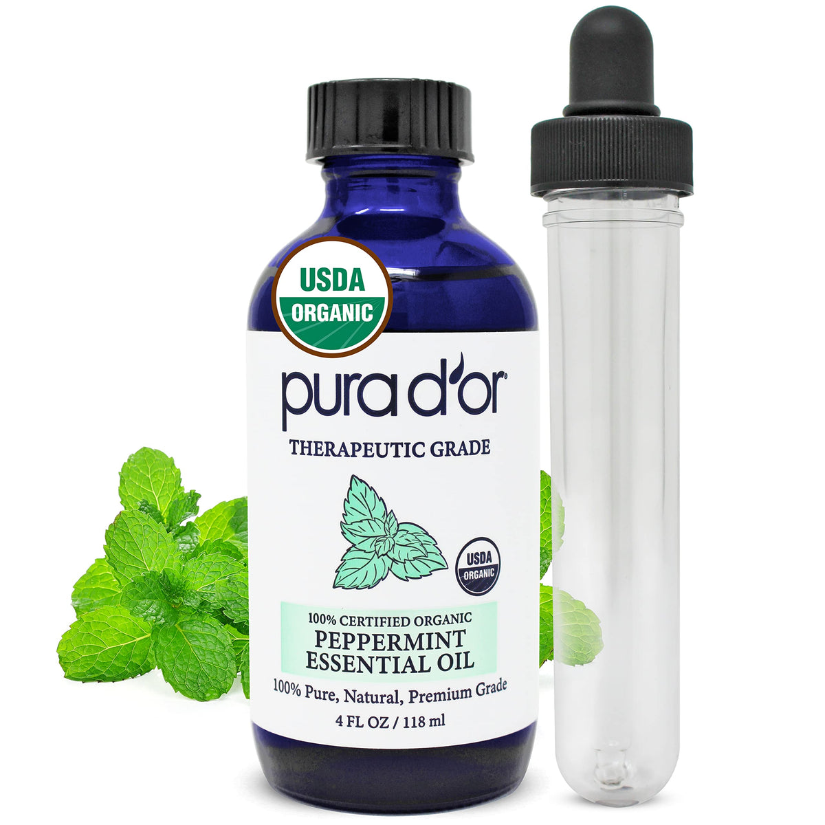 Organic Lavender & Peppermint Essential Oils 4oz W418791