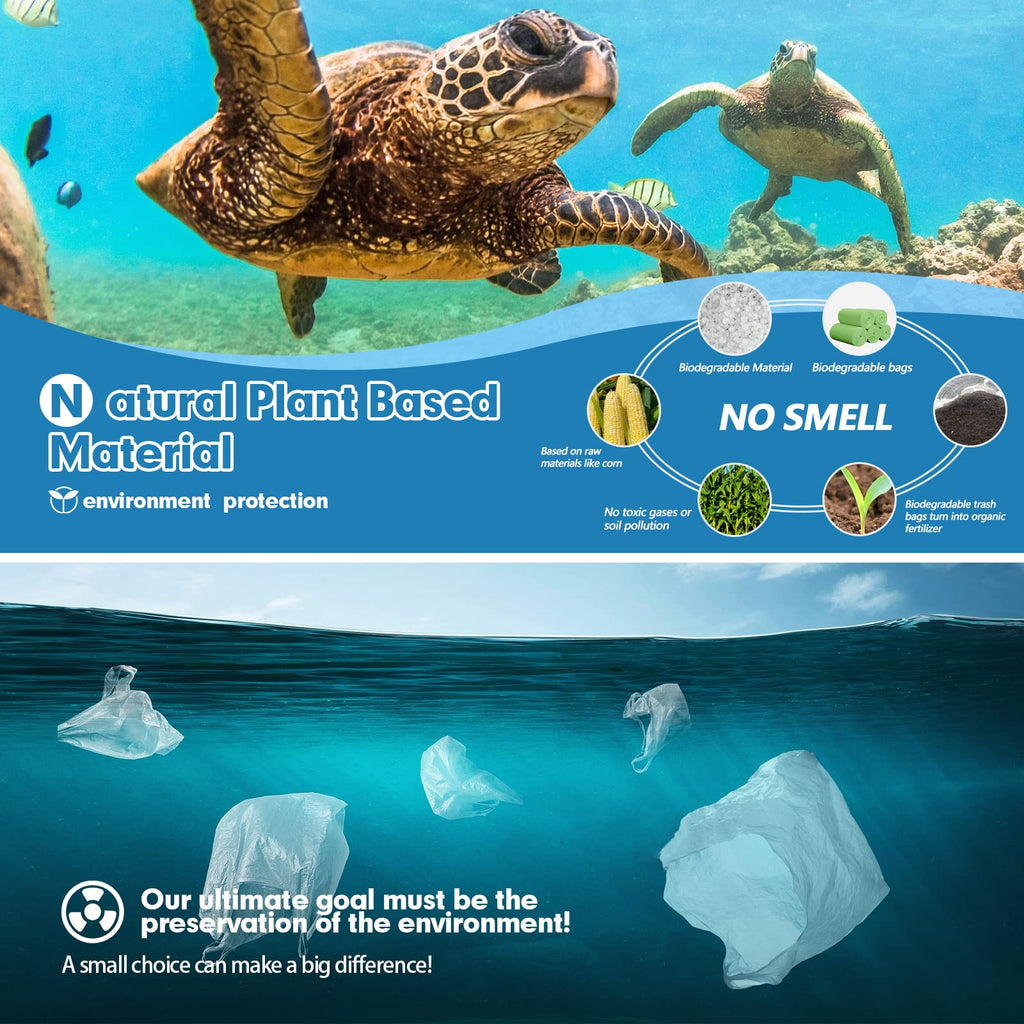 4 Gallon Biodegradable Extra Thick Small Trash Bags T5848
