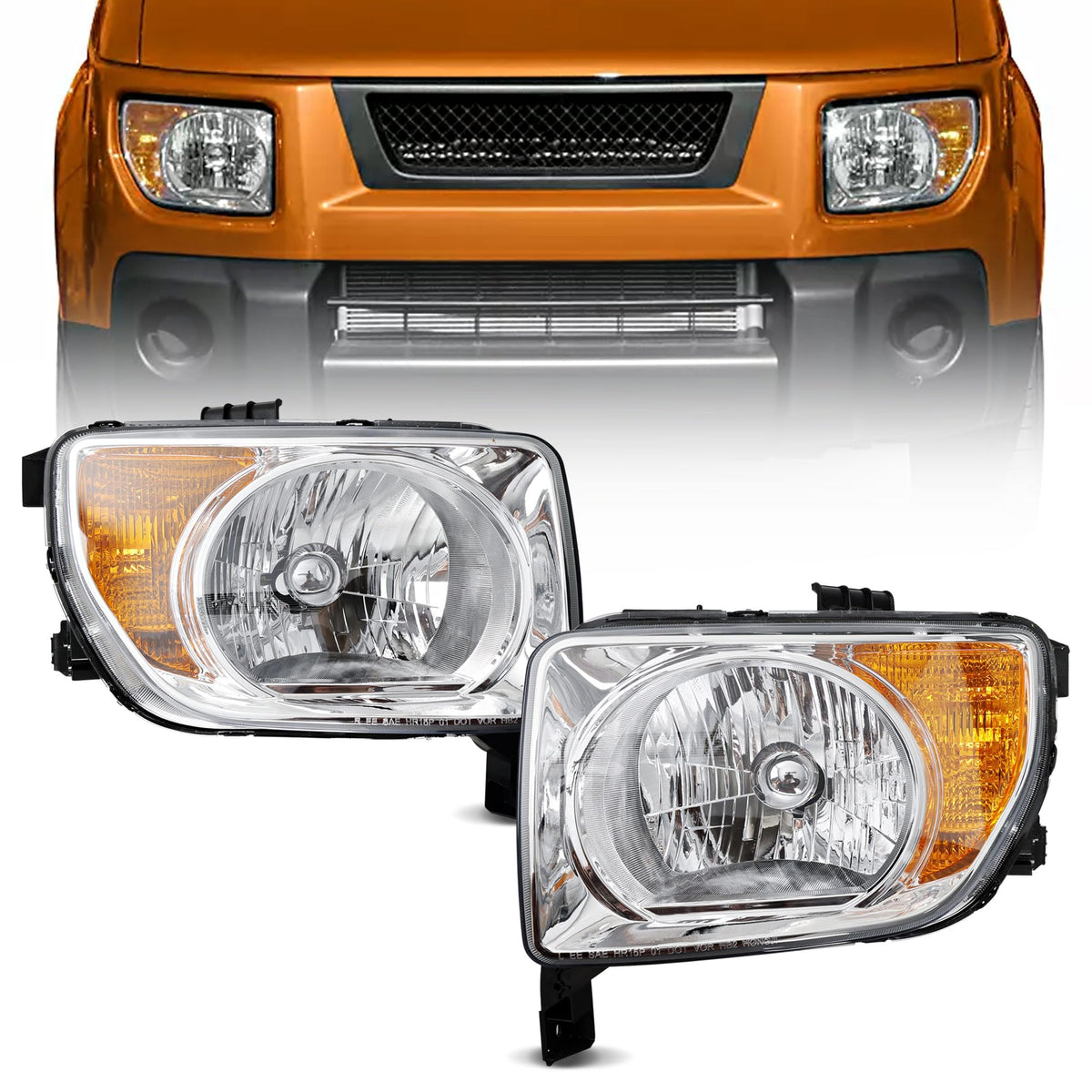 Halogen Headlight Assembly E166