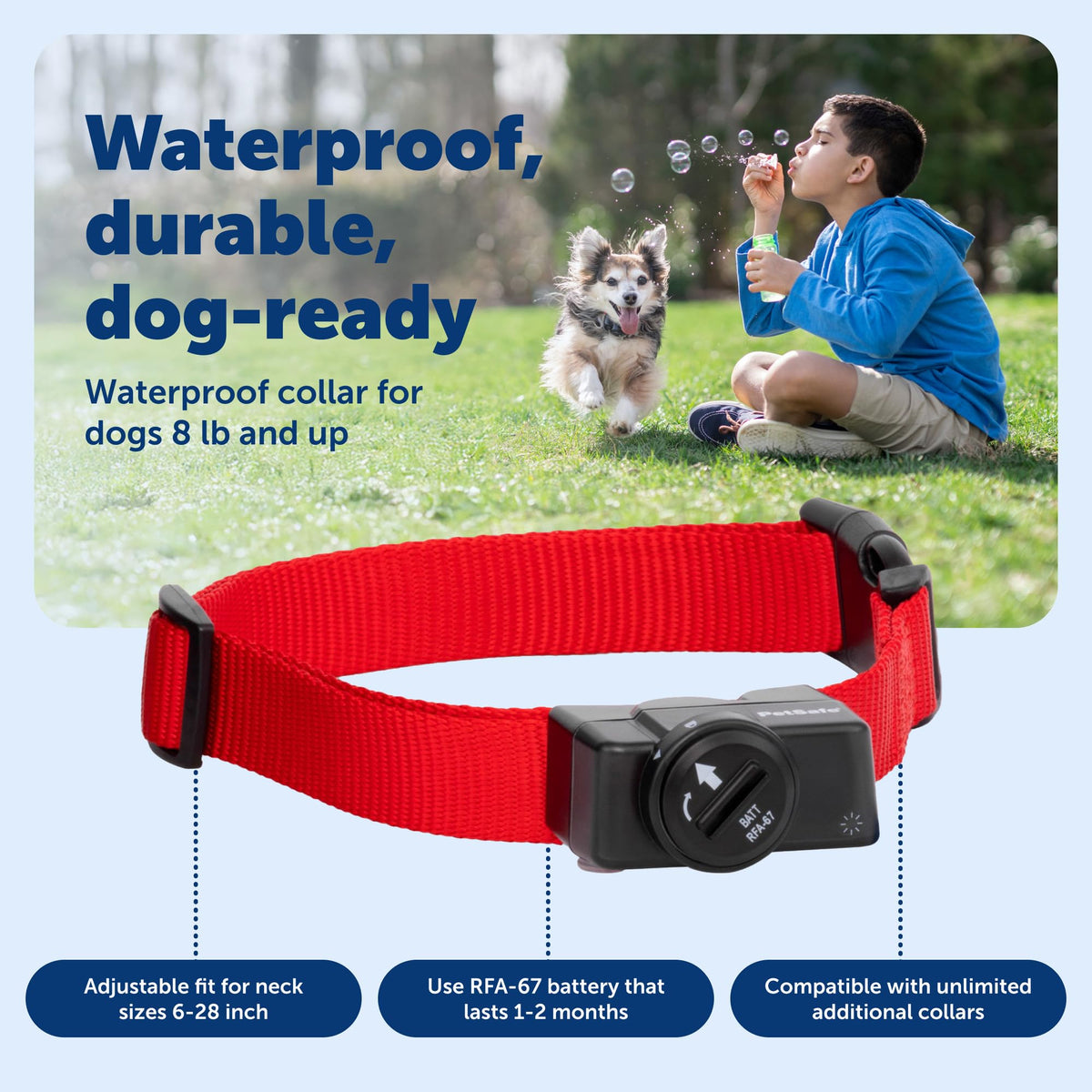 Wireless Pet Containment System, 2 Dogs, Up to 1/2 Acre A328224