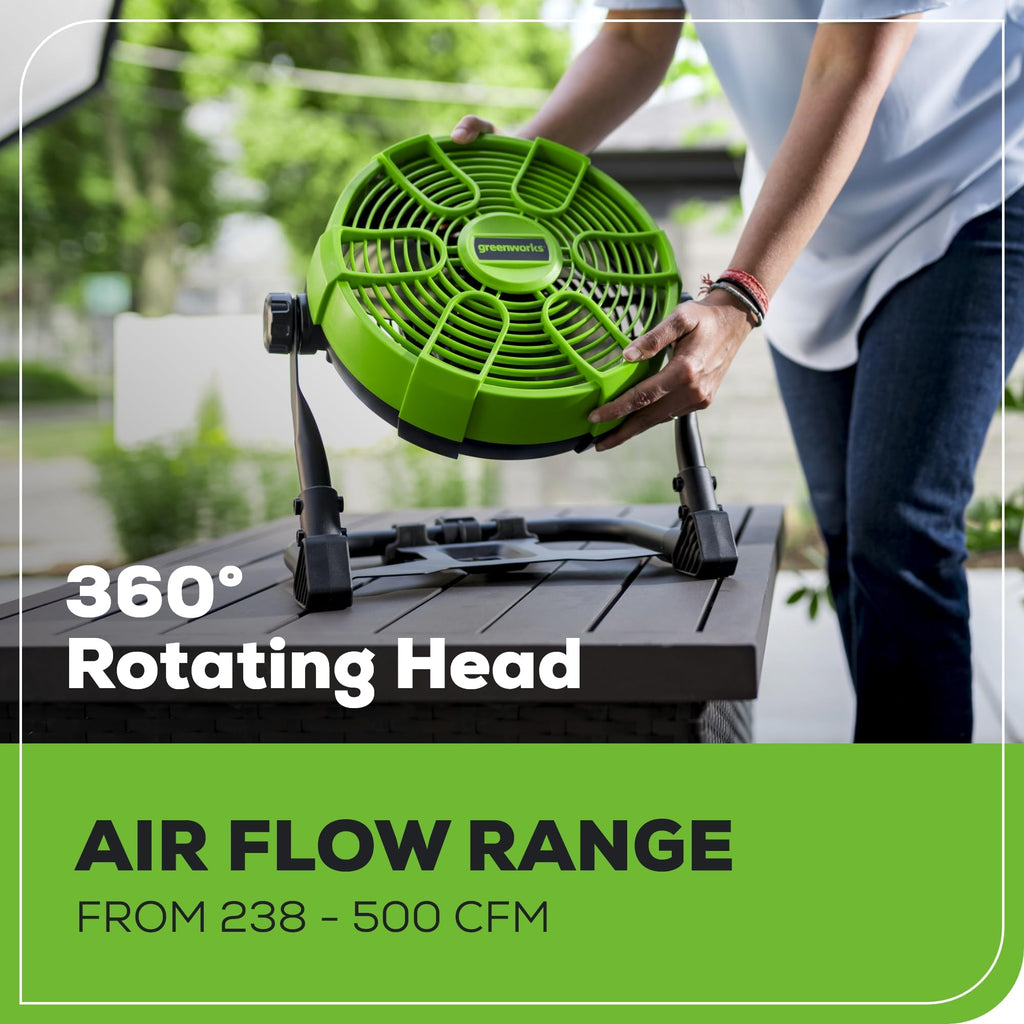 10" 5-Speed Fan 500 CFM Hybrid AC DC Z549