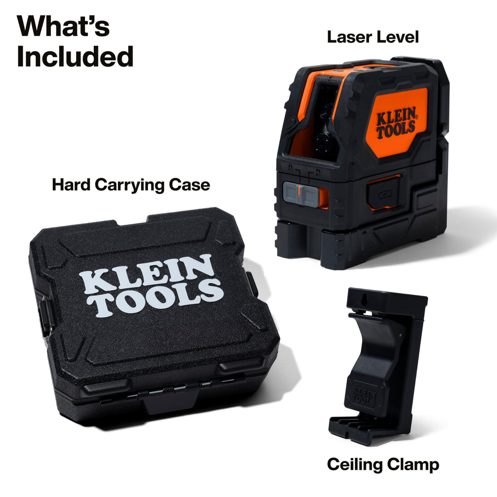Self-Leveling Laser Level with Red Cross Lines and Plumb Spot X68511