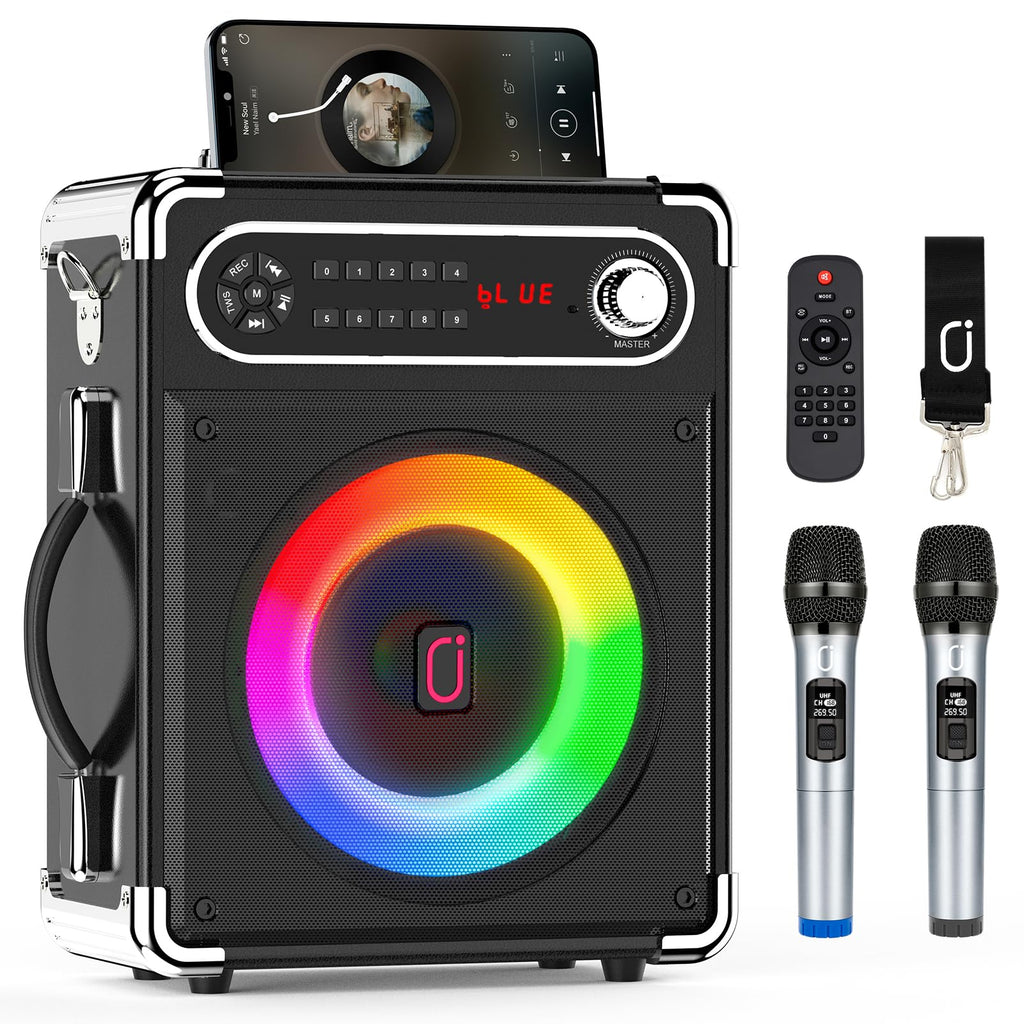 Bluetooth Speaker with Two Wireless Microphones T897827
