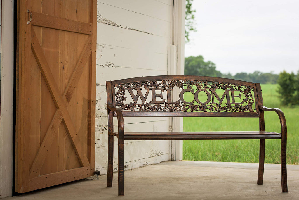 Metal Outdoor Bench Q40335