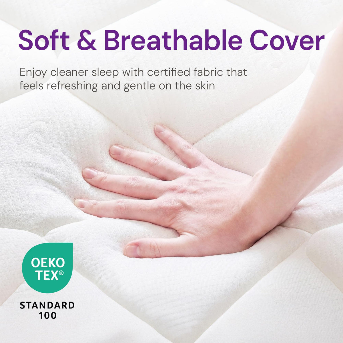 Full Size 8 Inch Hybrid Cooling Mattress W752