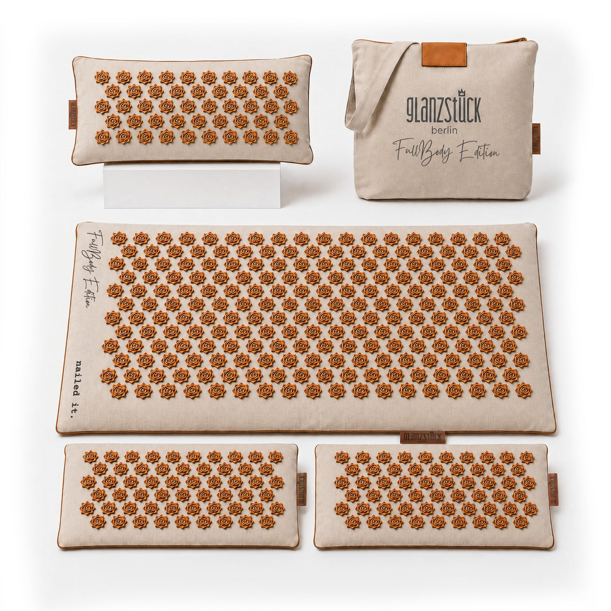 XXL Acupressure Mat Set with Pillow & Carry Bag S34795