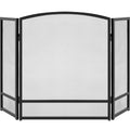 47.5x27.25in 3-Panel Steel Mesh Fireplace Screen S5358